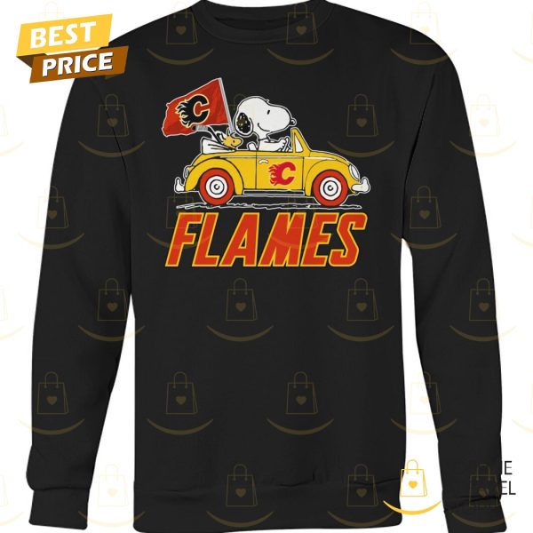 2024 Snoopy x Calgary Flames Unisex T-Shirt