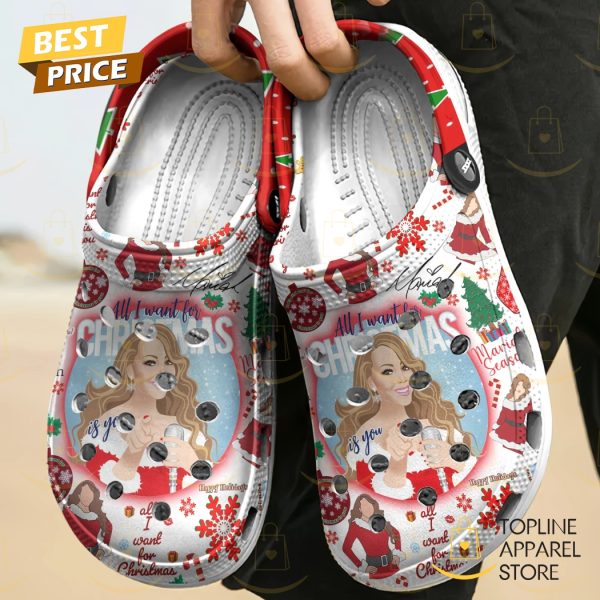 Personalized Mariah Carey All I Want For Christmas Crocs