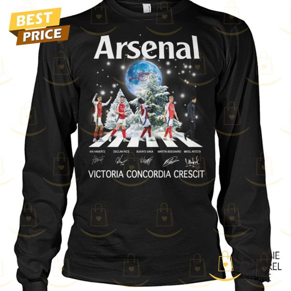 Arsenal – Victoria Concerdia Crecit Signature Unisex T-Shirt