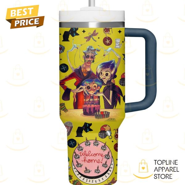 Personalized Coraline The Braver You Are The More You ll See Tumbler With Handle And Straw