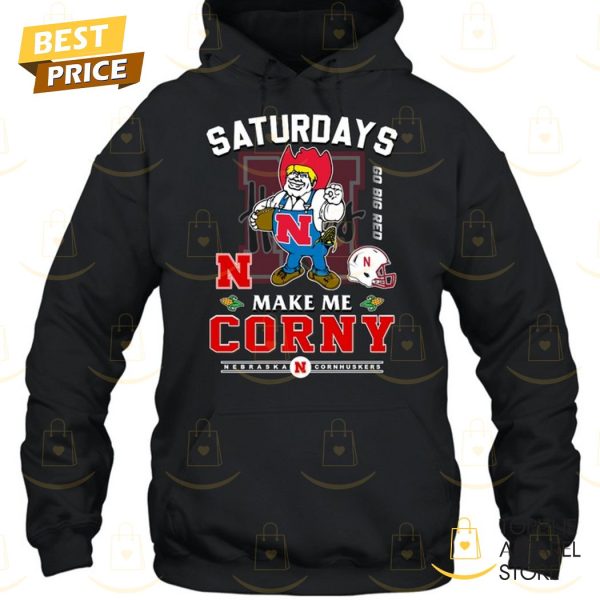 Saturdays Make Me Corny Nebraska Cornhuskers Unisex T-Shirt