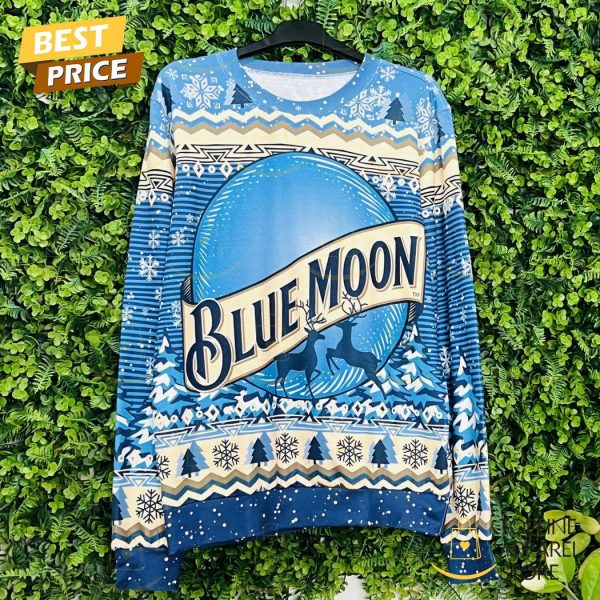 2024 Blue Moon Beer Ugly Christmas Sweater