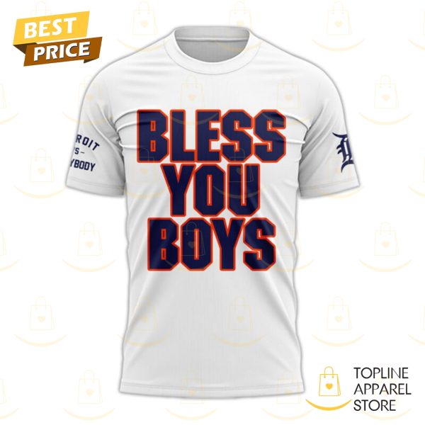 Detroit Tigers Team Bless You Boys 3D T-Shirt