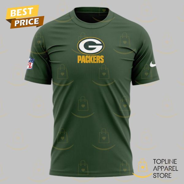 Green Bay Packers Logo Version 2024 3D T-Shirt – Green