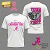 Alabama Crimson Tide – Your Fight Is Our Fight Tackle Cancer 3D T-Shirt – Black