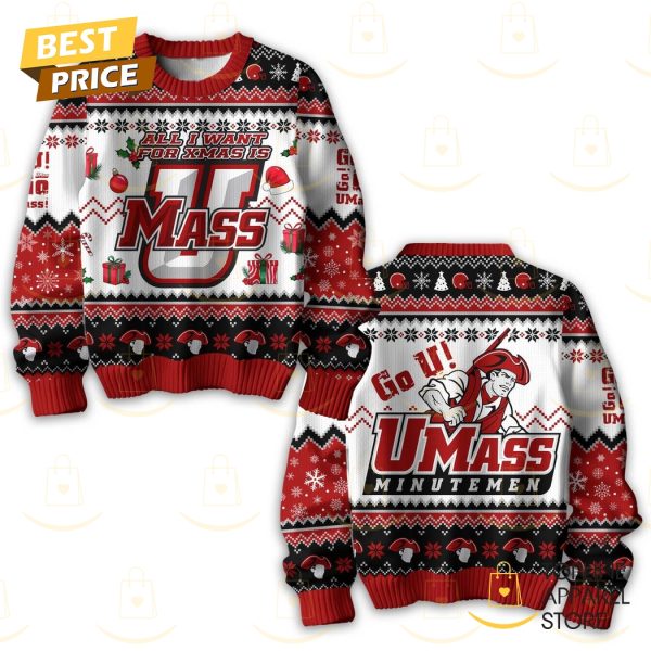 All I Want For Xmas Is UMass Minutemen Sweater