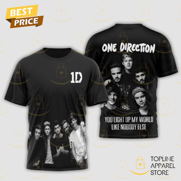 One Direction – You Light Up My World Like Nobody Else 3D T-Shirt