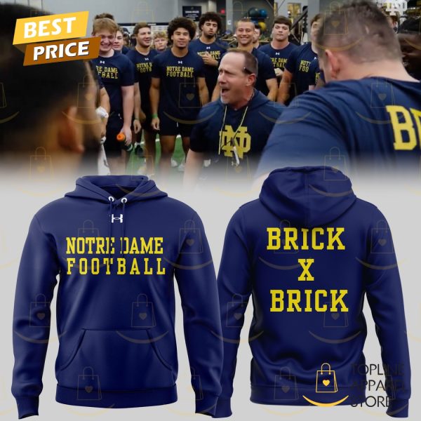 Brick x Brick Notre Dame Fighting Irish Football Team Hoodie