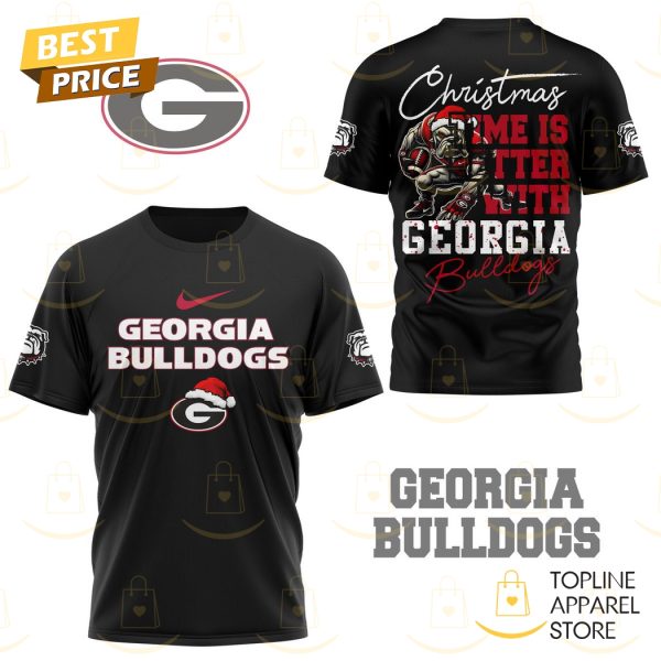 Christmas Time Is Better With Georgia Bulldogs 3D T-Shirt