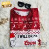 corona extra beer grinch i will drink here or there i will drink everywhere ugly christmas holiday sweater 4 EFrgc.jpg