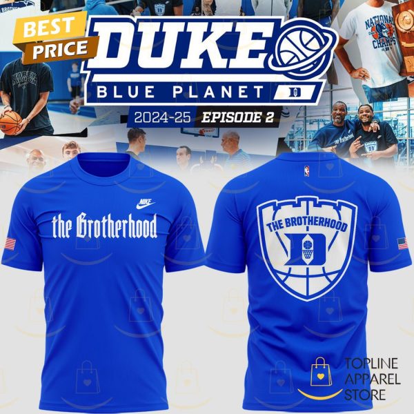 2024 Duke Blue Devils Logo 3D T-Shirt – Blue