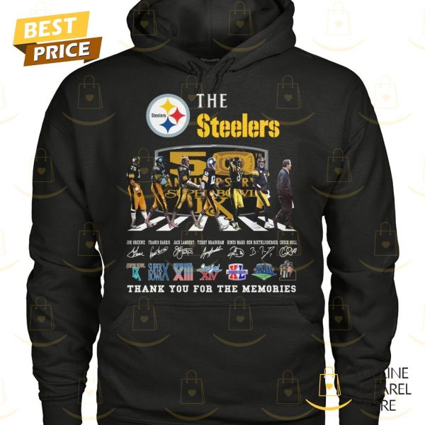 The Pittsburgh Steelers 50th Anniversary Signature Thank You For The Memories Unisex T-Shirt