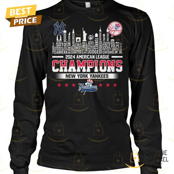 2024 American League Champions New York Yankees Logo Unisex T-Shirt