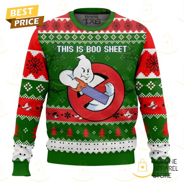 Ghostbusters -This Is Boo Sheet Christmas Sweater