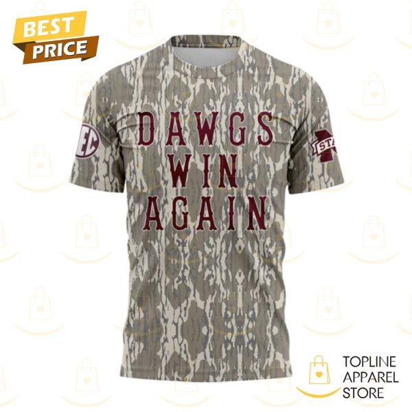 Hardy Mississippi State Bulldogs Vintage Dawgs Win Again 3D T-Shirt