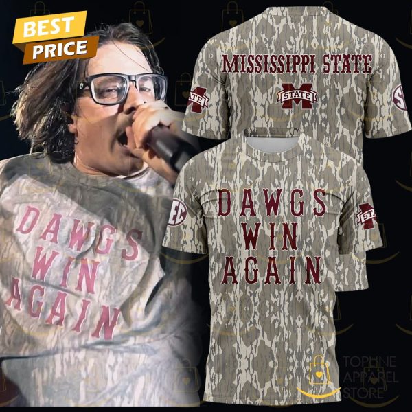 Hardy Mississippi State Bulldogs Vintage Dawgs Win Again 3D T-Shirt