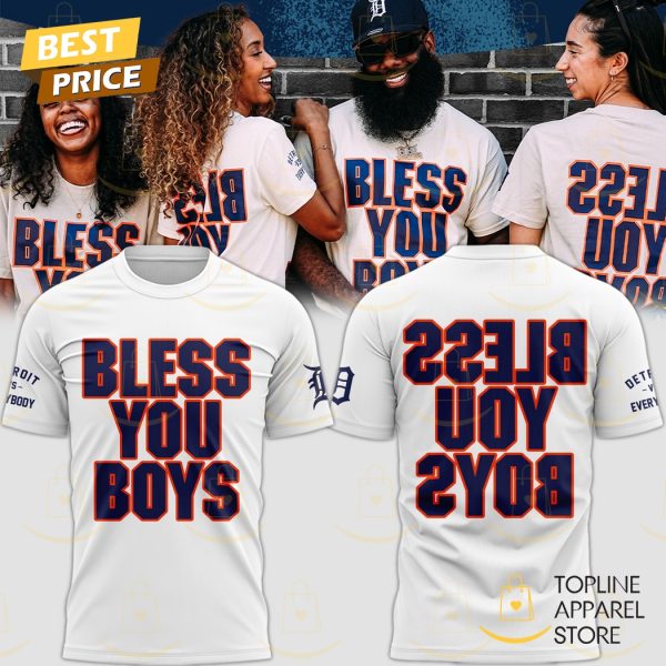 Detroit Tigers Team Bless You Boys 3D T-Shirt