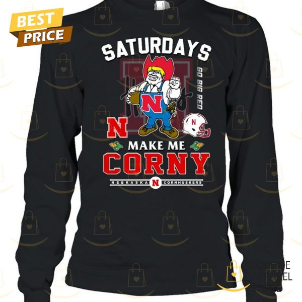 Saturdays Make Me Corny Nebraska Cornhuskers Unisex T-Shirt