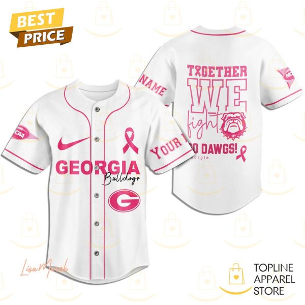 Personalized Georgia Bulldogs Together We Fight Baseball Jersey