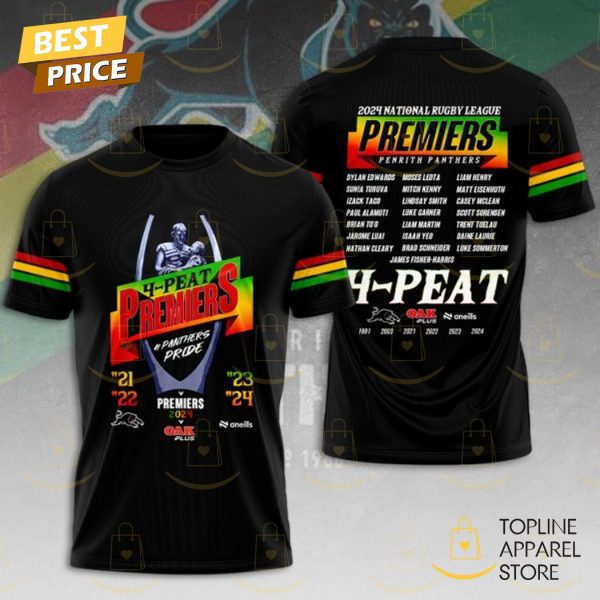 Penrith Panthers 2024 National Rugby League 3D T-Shirt