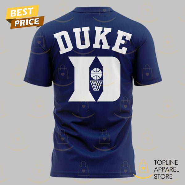 2024 Duke Blue Devils Logo 3D T-Shirt – Blue