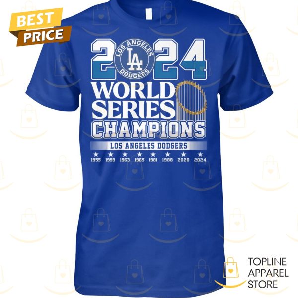 Los Angeles Dodgers World Series Champions Eight Times Unisex T-Shirt