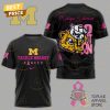 Michigan Wolverines Tackle Breast Cancer 3D T-Shirt