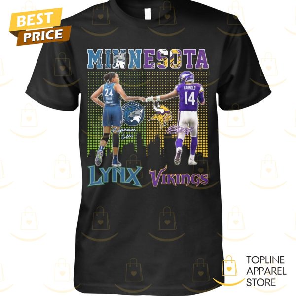 Minnesota Lynx x Minnesota Vikings Signature Unisex T-Shirt