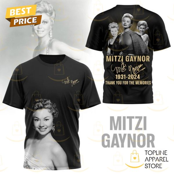 Mitzi Gaynor 1931-2024 Signature Thank You For The Memories 3D T-Shirt