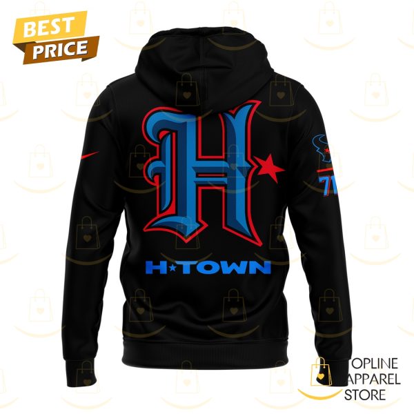 2024 Houston Texans HTown Logo Black Hoodie