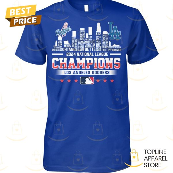 National League Champions 2024 Los Angeles Dodgers Unisex T-Shirt