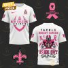 Ole Miss Rebels Tackle Breast Pink Out 3D T-Shirt – Black