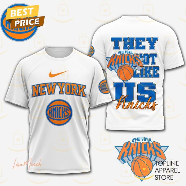 New York Knicks  – They Not Like Us 3D T-Shirt – Blue