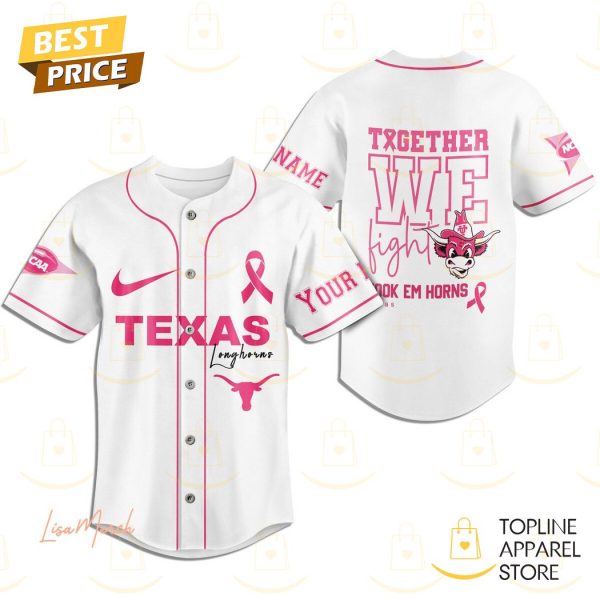 Texas Longhorns Together We Fight Baseball Jersey