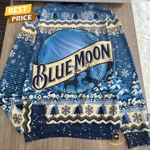 2024 Blue Moon Beer Ugly Christmas Sweater