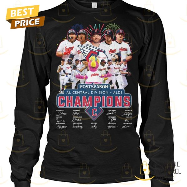 Postseason AL Central Division – ALDS Champions Cleveland Guardians Signature Unisex T-Shirt