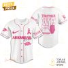 personalized arkansas razorbacks together we fight baseball jersey 2 Oz4zH.jpg