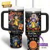 Personalized Coraline We Wise Be Brave Be Tricky Tumbler With Handle And Straw – White