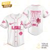 Personalized LSU Tigers Together We Fight Baseball Jersey Lovely smile