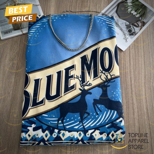 2024 Blue Moon Beer Ugly Christmas Sweater