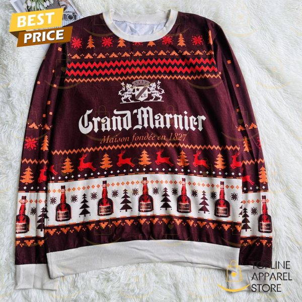 Grand Marnier Wine Ugly Christmas Sweater