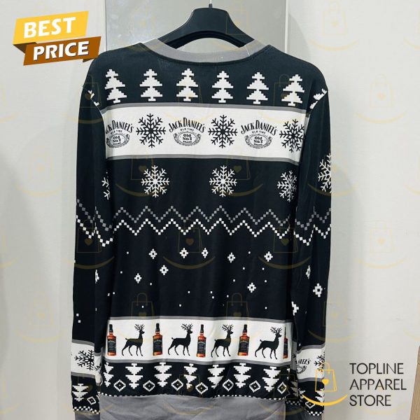 Jack Daniels Old Time Whiskey Christmas Sweater