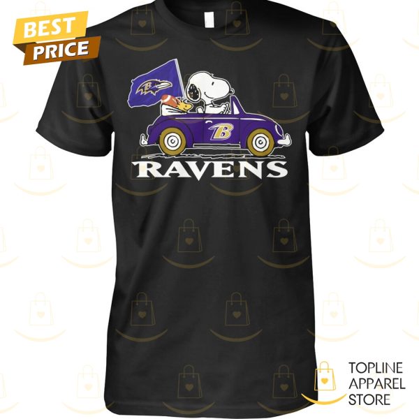 2024 Snoopy x Baltimore Ravens Unisex T-Shirt