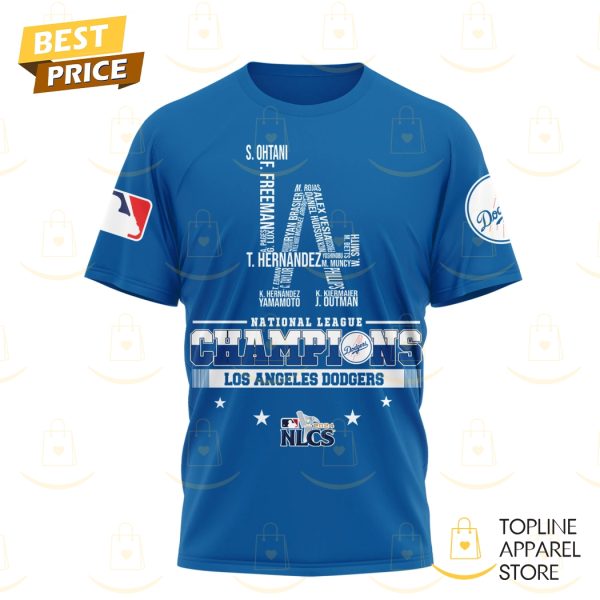 National League Champions 2024 Los Angeles Dodgers 3D T-Shirt