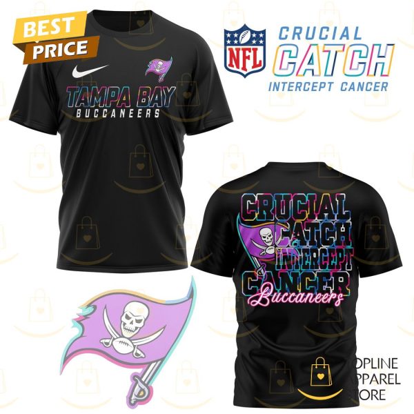 Tampa Bay Buccaneers Crucial Catch Intercept Cancer 3D T-Shirt