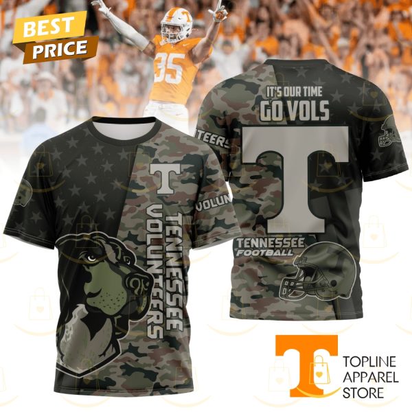 Tennessee Volunteers It Our Time Go Vols 3D T-Shirt