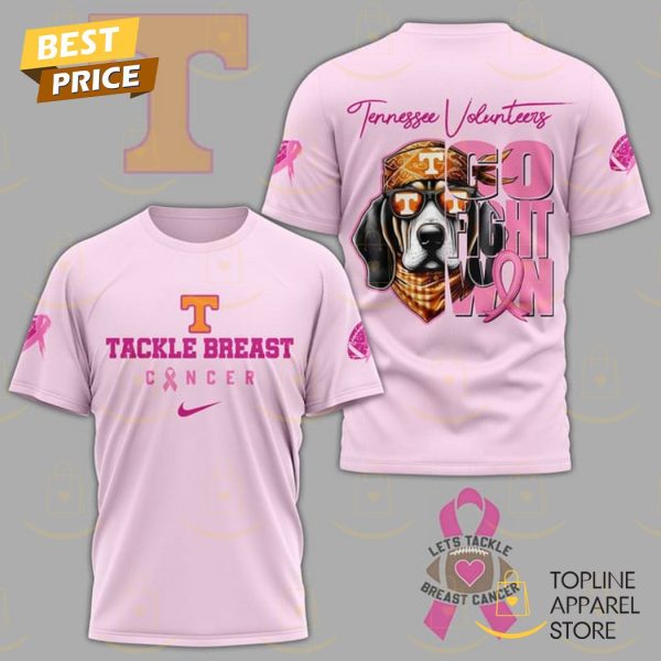 Tennessee Volunteers Tackle Breast Pink – Go Fight Win 3D T-Shirt – Pink