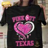 Texas Longhorns Pink Out Unisex T Shirt Rocking picture