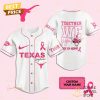 Texas Longhorns Together We Fight Baseball Jersey – Black