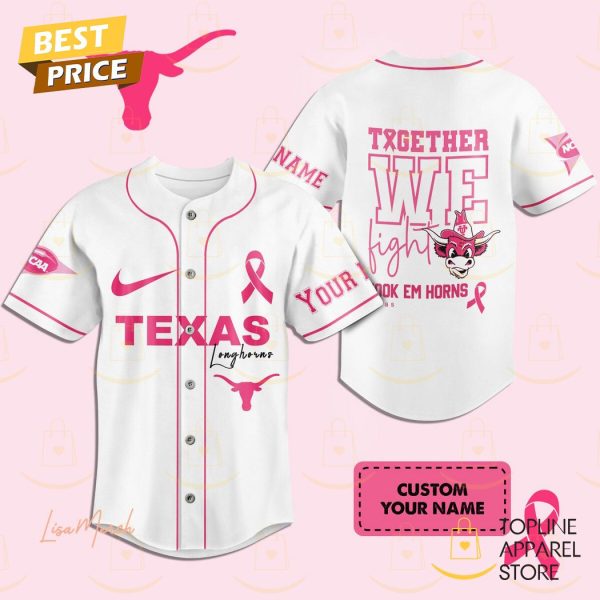 Texas Longhorns Together We Fight Baseball Jersey